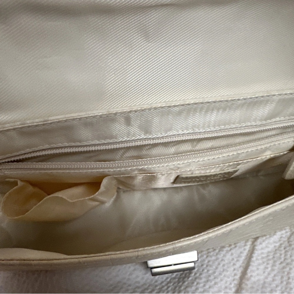 Lauren Ralph Lauren Ivory Shoulder Bag Snakeskin Print - Picture 7 of 8